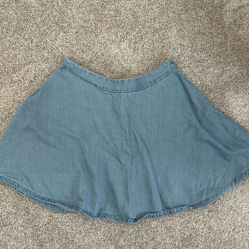 Denim Circle Skirt